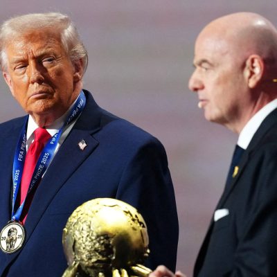 Donald Trump awarded FIFA peace prize at World Cup draw